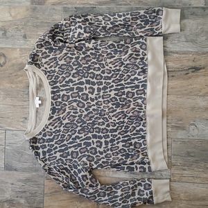 VS leopard thermal long sleeve crop medium